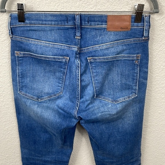 Madewell 8” Skinny Jeans Medium Ames Wash Stretch Classic Casual Sz 28 - Picture 6 of 13